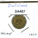 5 REICHSPFENNIG 1925 J GERMANY Coin #DA487.2.U.A - 5 Rentenpfennig & 5 Reichspfennig