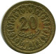20 MILLIMES 1960 TÚNEZ TUNISIA Islámico Moneda #AP232.E.A - Tunesië