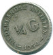 1/4 GULDEN 1956 NIEDERLÄNDISCHE ANTILLEN SILBER Koloniale Münze #NL10960.4.D.A - Netherlands Antilles