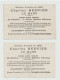 CHROMO ANCIEN - 72 - LE MANS - MAISON Charles BESNIER CHOCOLAT - EXPO UNIV De PARIS 1900 - 2 Chromos Litho Superbes - Andere & Zonder Classificatie