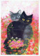 GATO GATITO Animales Vintage Tarjeta Postal CPSM #PAM322.A - Katten