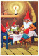 PAPÁ NOEL Feliz Año Navidad GNOMO Vintage Tarjeta Postal CPSM #PBL719.A - Santa Claus