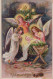 ANGELO Buon Anno Natale Vintage Cartolina CPA #PAG700.A - Angels