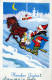 WEIHNACHTSMANN SANTA CLAUS Neujahr Weihnachten GNOME Vintage Ansichtskarte Postkarte CPSMPF #PKD869.A - Santa Claus