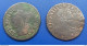 2 Monnaies De Louis XIII Double Tournois 1637E Et 1643A ……. Vendu En L’état (40) - 1610-1643 Louis XIII The Just