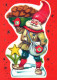 SANTA CLAUS Happy New Year Christmas Vintage Postcard CPSM #PAU567.GB - Santa Claus