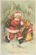 PÈRE NOËL NOËL Fêtes Voeux Vintage Carte Postale CPSMPF #PAJ420.FR - Santa Claus