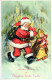 PÈRE NOËL NOËL Fêtes Voeux Vintage Carte Postale CPSMPF #PAJ420.FR - Santa Claus