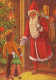 WEIHNACHTSMANN SANTA CLAUS WEIHNACHTSFERIEN Vintage Postkarte CPSM #PAK948.DE - Santa Claus