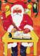WEIHNACHTSMANN SANTA CLAUS WEIHNACHTSFERIEN Vintage Postkarte CPSM #PAK802.DE - Santa Claus