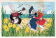PASQUA CONIGLIO Vintage Cartolina CPSM #PBO572.IT - Easter