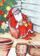 BABBO NATALE Natale Vintage Cartolina CPSM #PAK603.IT - Santa Claus