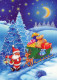 BABBO NATALE Natale Vintage Cartolina CPSM #PAJ903.IT - Santa Claus