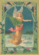 ANGELO Buon Anno Natale Vintage Cartolina CPSM #PAH662.IT - Engel
