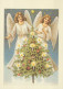 ANGELO Buon Anno Natale Vintage Cartolina CPSM #PAH602.IT - Anges