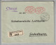 CH Firmenfreistempel #243 2x20Rp. Auf R-Brief Zürich 1932-12-09 - Frankiermaschinen (FraMA)