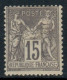 SAGE N°77 N/U 15c Gris NEUF(*) - 1876-1898 Sage (Type II)