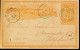 BELGIAN CONGO  PS SBEP 15 USEDFROM NOUVELLE ANVERS 14.11.1902 TO BELGIUM TEAR FENDU ON THE TOP (0.8 CM) - Interi Postali