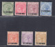 1889 Gibilterra, Stanley Gibbons N. 15/21 - Vittoria Soprastampati - MH* - Andere & Zonder Classificatie