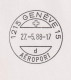 1988 R-Brief, Sonderflug Agno-Ginevra, FraMA +Zum: F49, Mi:1369, ⵙ 6982 Agno - Frankeermachinen