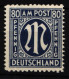 Bi-Zone 34 ABz Postfrisch Geprüft Hettler BPP #KW327 - Mint