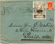 FRANCE LETTRE AVEC VIGNETTE " JOFFRE " MARRON DEPART DINARD 14 DEC 36 ILLE ET VILAINE POUR LA FRANCE - Cartas & Documentos