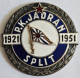PK Jadran 1921 - 1951  Swimming Club Jadran Split Croatia  Plaque PLIM - Natación