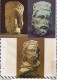 8AK3809 PARIS MUSEE DES THERMES Lot De 3 Cartes Tete De Roi Juda Tete De Roi Mage  2  SCAN9 - Musées