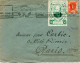 FRANCE LETTRE AVEC VIGNETTE " JOFFRE " VERTE DEPART DINARD 8 DEC 36 ILLE ET VILAINE POUR LA FRANCE - Cartas & Documentos