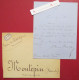 ● L.A.S 1870 Xavier De MONTEPIN écrivain Né à Apremont à Achille VOGUE - Billet Lettre Autographe - Schriftsteller