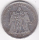 5 Francs Hercule 1876 A Paris, En Argent, Gad# 745a - 5 Francs