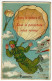 Carte Illustrée "Dans La Nature !! Sous Le Parachute Vous Verrez, Vannes (parachutistes, Avion à Réaction) Pas Circ, - A Systèmes