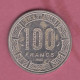 Gabon, 1985 - 100 Francs- Nickel- Obverse Three Great Eland. Reverse Denomination Within Gazelle-  BB++,VF++, TTB++, SS+ - Gabon