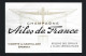 Etiquette Champagne  Ailes De France  Cercles & Club Aéronautiques Vicomte De Castellane Epernay  Marne 51 Thème Sport - Champan
