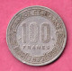 Gabon,1971 - 100 Francs- Nickel- Obverse Three Great Eland. Reverse Denomination Within Circle-  B, F, TB, S - Gabón