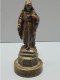 -STATUE Du CHRIST BRONZE Belle PATINE Médaille XVIII/XIXe/socle Bronze Jésus    E - Religious Art