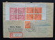 West-Sachsen 1946, Reko-Bedarfsbrief Leipzig Nach Ammersdorf Signiert X - 4er-Blocke - Lettres & Documents