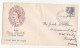 4 Diff 1957 -59 AUSTRALIA FDCs  1/7, 4d,  7 1/2d , 10d,  8d Stamps Flinders Park  To GB  Fdc Cover - Sobre Primer Día (FDC)