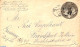 United States Of America 1894 Envelope 10c From NEW YORK To Frankfurt, Used Postal Stationary - Covers & Documents