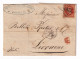 Lettre Marseille Bouches Du Rhône Courtot Jacques Aîné Chighizola Et Cie Livorno Livourne Italia Belliti Pfister & Cie - 1863-1870 Napoleon III Gelauwerd