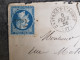 LSC 6 FEVRIER 1866 CASTRES SUR L AGOUT POUR TOULOUSE - NAPOLEON - TIMBRE INVERSE - - 1863-1870 Napoleon III With Laurels