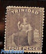 Trinidad & Tobago 1859 4d, Perf. 15:14, Unused Hinged, Unused (hinged) - Trinidad Y Tobago (1962-...)