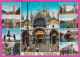 293861 / Italy - Saluti Da VENEZIA - 9 View Doge's Palace Statue Bridge PC 1984 USED 400 Castello Dell Imperatore Prato - 1981-90: Storia Postale