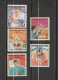 Delcampe - Tchad Lot 42 Timbres Dont 7 Blocs JO De Munich  Sapporo Sarajevo Los Angeles Mexico - Tschad (1960-...)