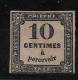 FRANCE 1859 Timbre Taxe Unused NO GUM - 1859-1959 Mint/hinged