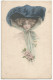Postcard Oude Postkaart Carte Postale CPA Woman Fashion Women's Hat Femme Mode Féminine Chapeau Schilbach (1) - Schilbach
