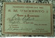 An686 Cartoncino Pellegrinaggio Nazionale Alla Tomba S.m.umberto I 1901 - Membership Cards