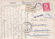 1955 -C.P Nancy De COLOMBEY LES BELLES-54 Pour DUSSELDORF (Allemagne) ,timbre ,vignette "NON RECLAME" , Cachet - 1921-1960: Periodo Moderno