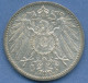 Deutsches Reich 1 Mark Kursmünze 1908 F, J 17 Vz/st (m5829) - 1 Mark