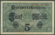 Dt. Reich 5 Mark 1917, DEU-61b Serie Z, Fast Kassenfrisch (K1469) - 5 Mark